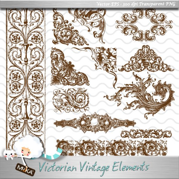 Victorian Vintage Design Elements
