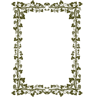 Vines Frame Vector