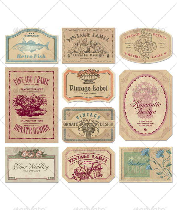 Vintage Labels to Print