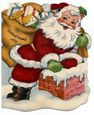 Vintage Santa Claus Christmas Card