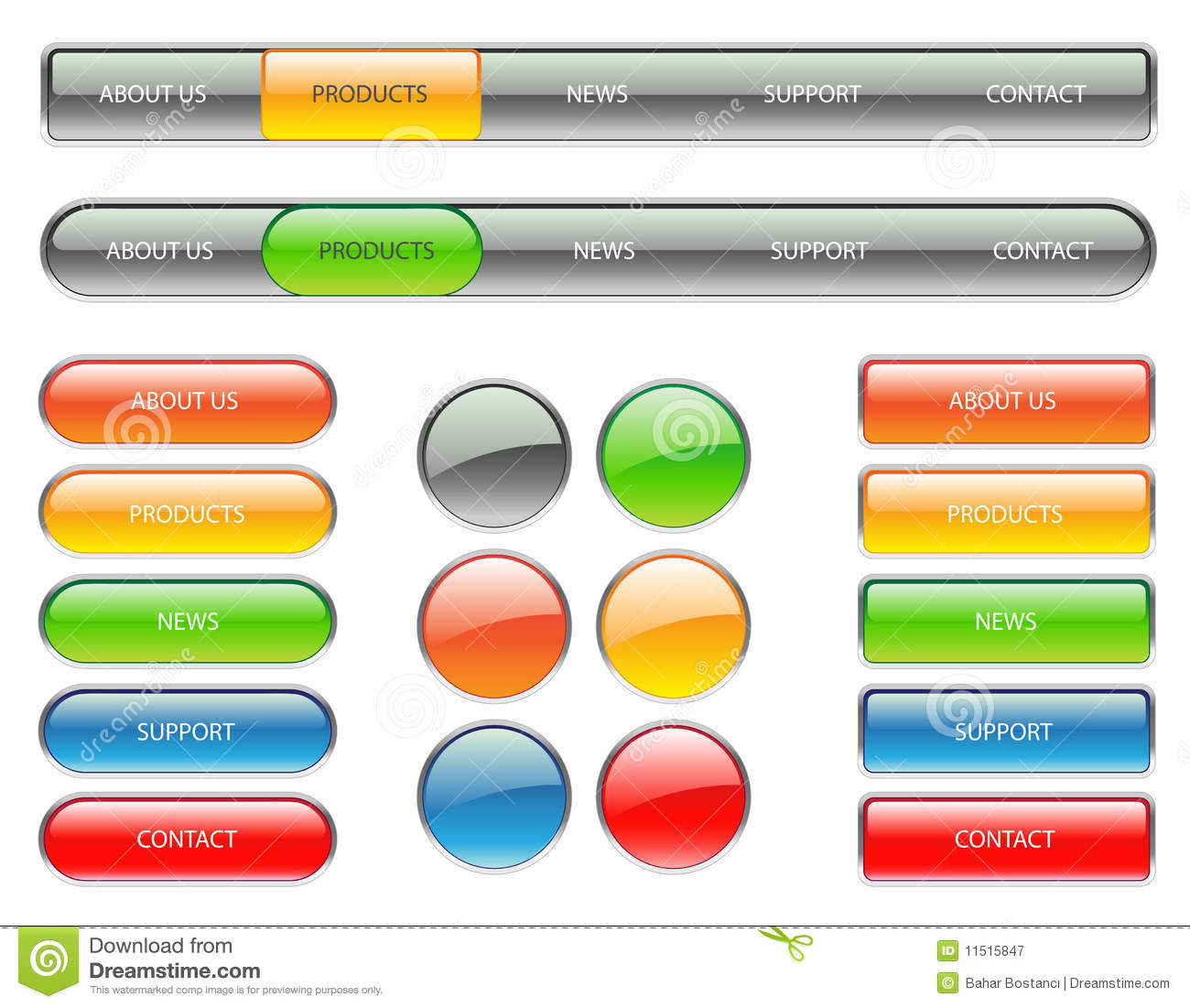 Website Navigation Buttons Website Navigation Buttons