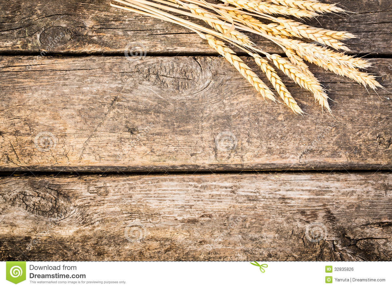 Wheat and Old Wood Wallpaper