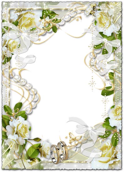 White Wedding Frame