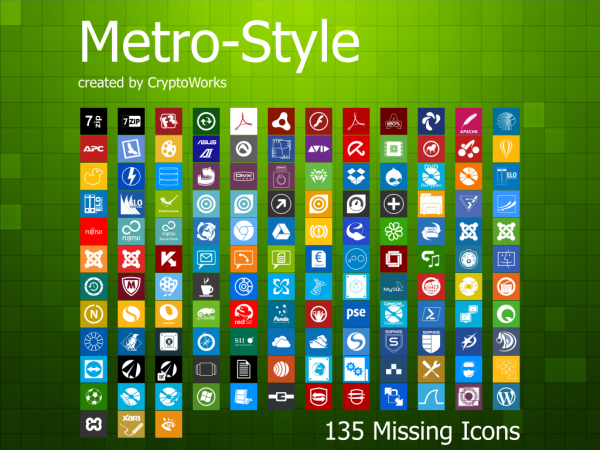 Windows 8 Metro Icon Pack