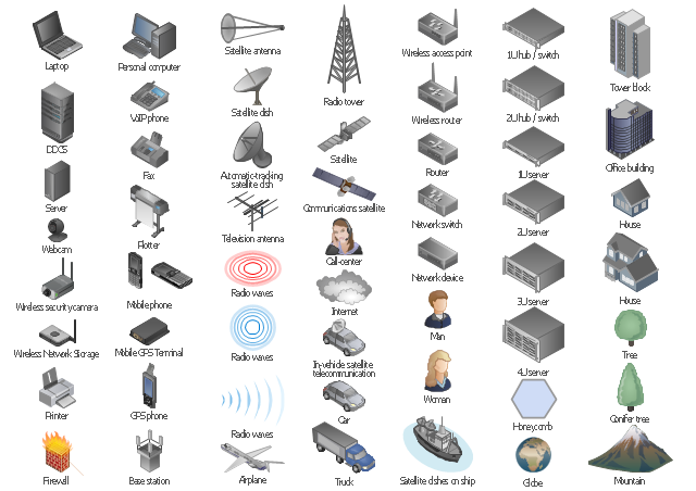 Wireless Data Network Station Icon Wireless Data Network Station Icon