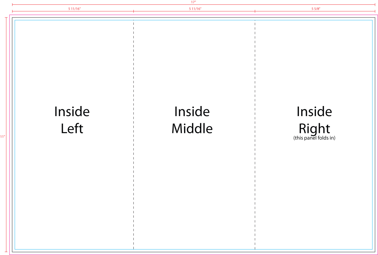 11X17 Tri-Fold Brochure Template