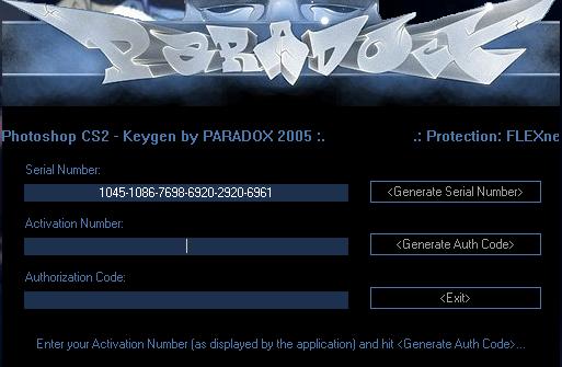 Adobe Photoshop CS2 PARADOX | 12 keygen zip