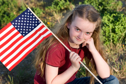 American Flag Photography Poses