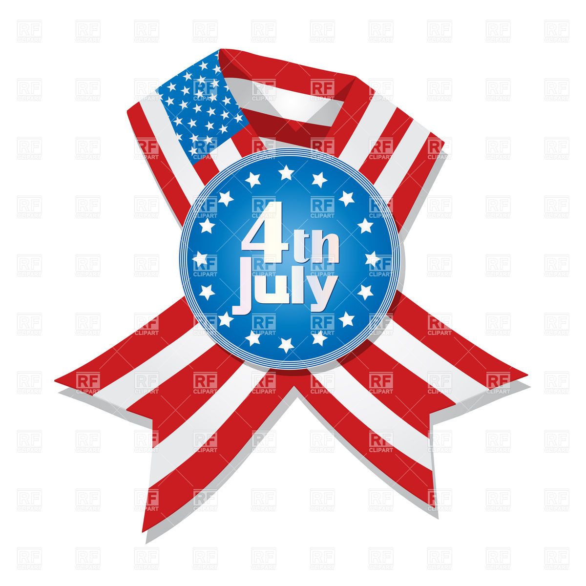 American Flag Ribbon Clip Art Free