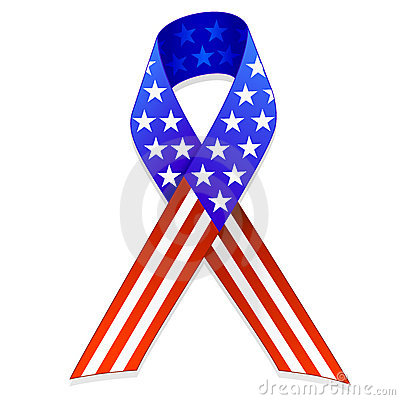 15 Photos of Ribbon US Flag Vector Art