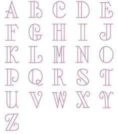 Applique Alphabet Fonts