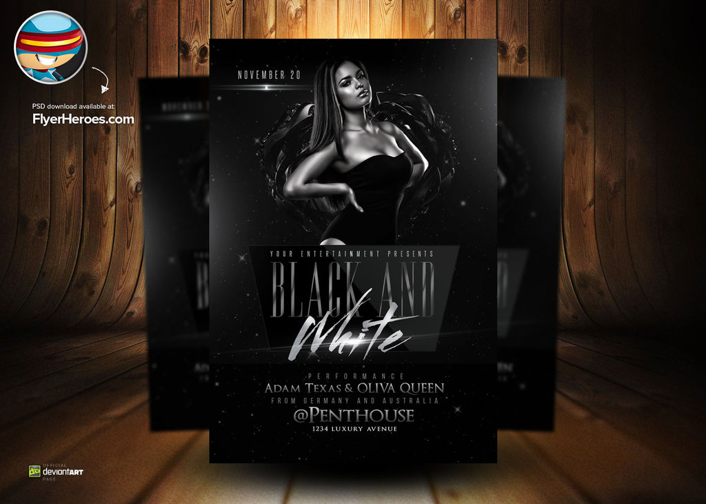 Black and White Flyer Templates Black and White Flyer Templates