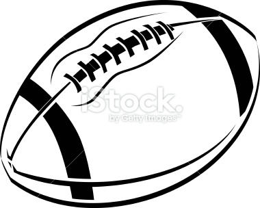 Black and White Football Vector