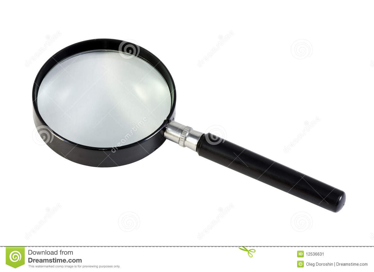 Black and White Magnifying Glass