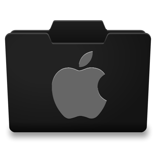 Black Mac Folder Icon Black Mac Folder Icon
