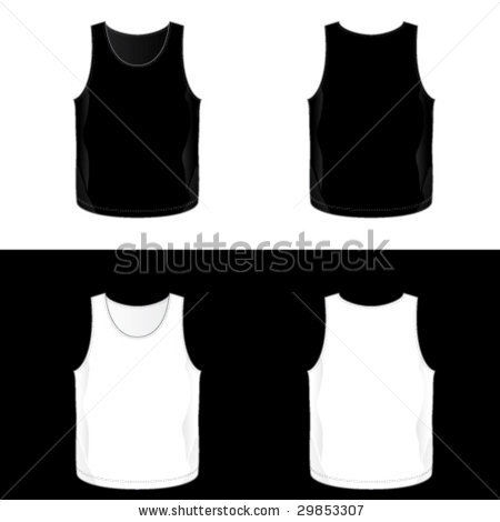 Black Tank Top Template