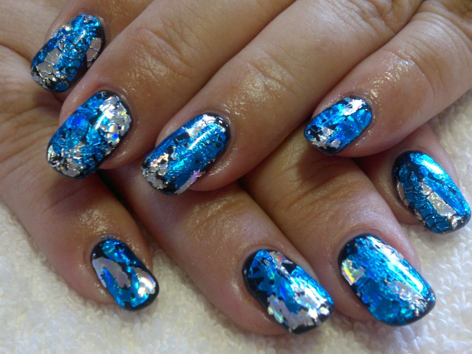 Blue Acrylic Nails Designs