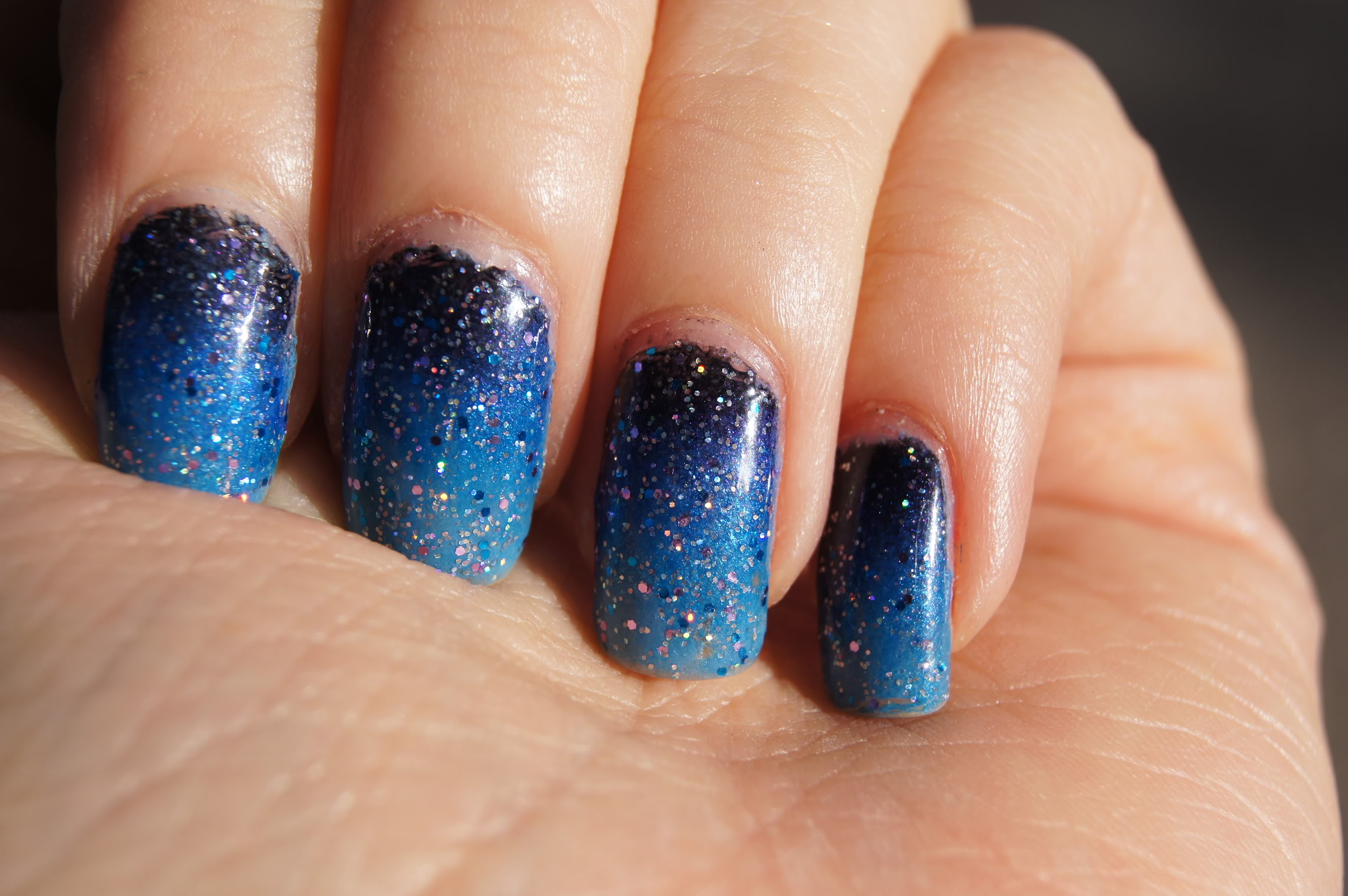 12 Blue Nail Designs Images