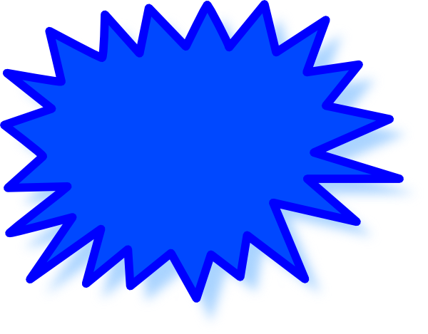 Blue Starburst Clip Art Blue Starburst Clip Art