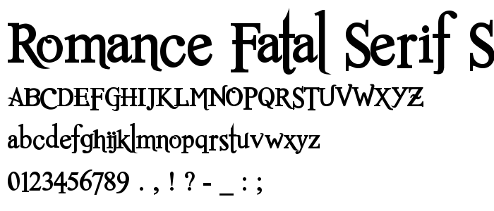 Bold Fancy Font Letters