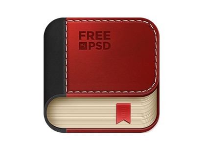 Book App Icon PSD