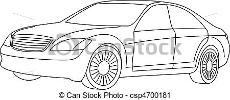 Car Clip Art Black and White