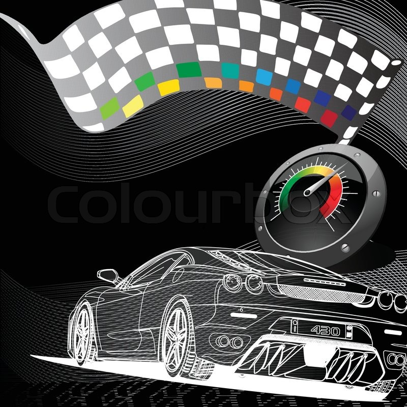 Car Racing Backgrounds Vector