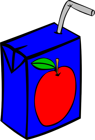 Cartoon Juice Box Clip Art