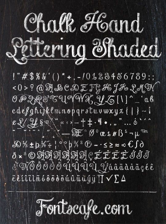 Chalk Hand Lettering Font