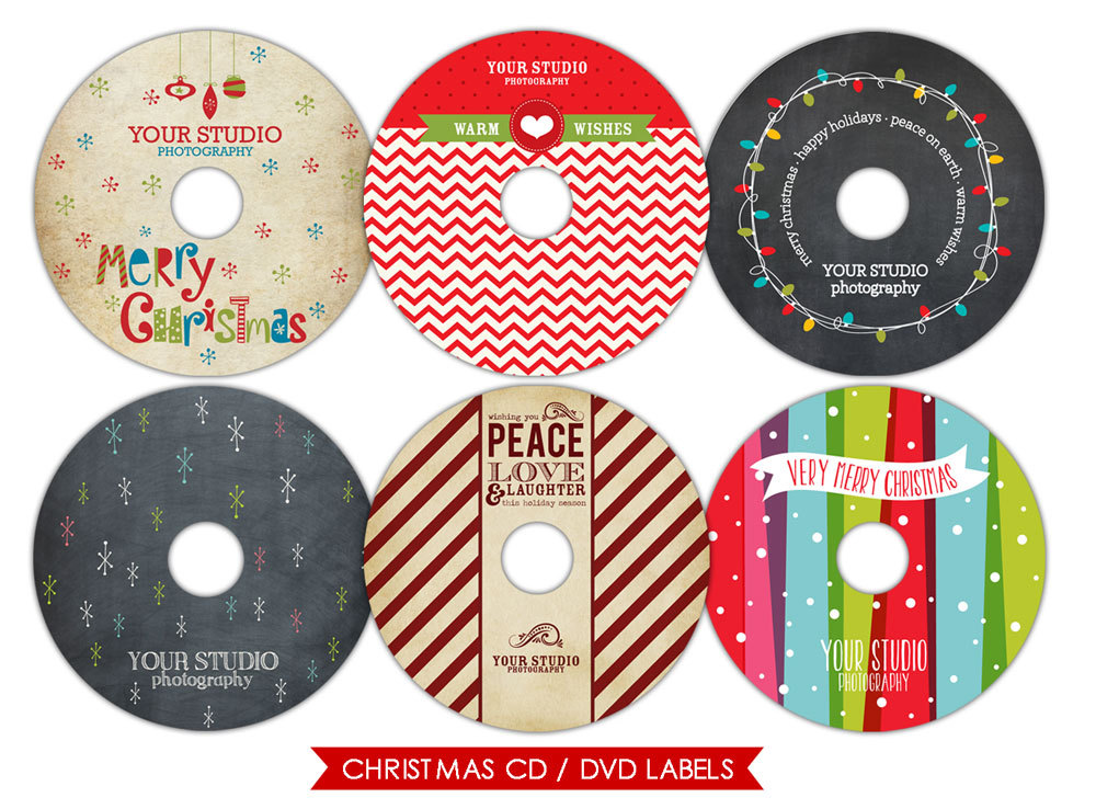 Christmas CD Label Template