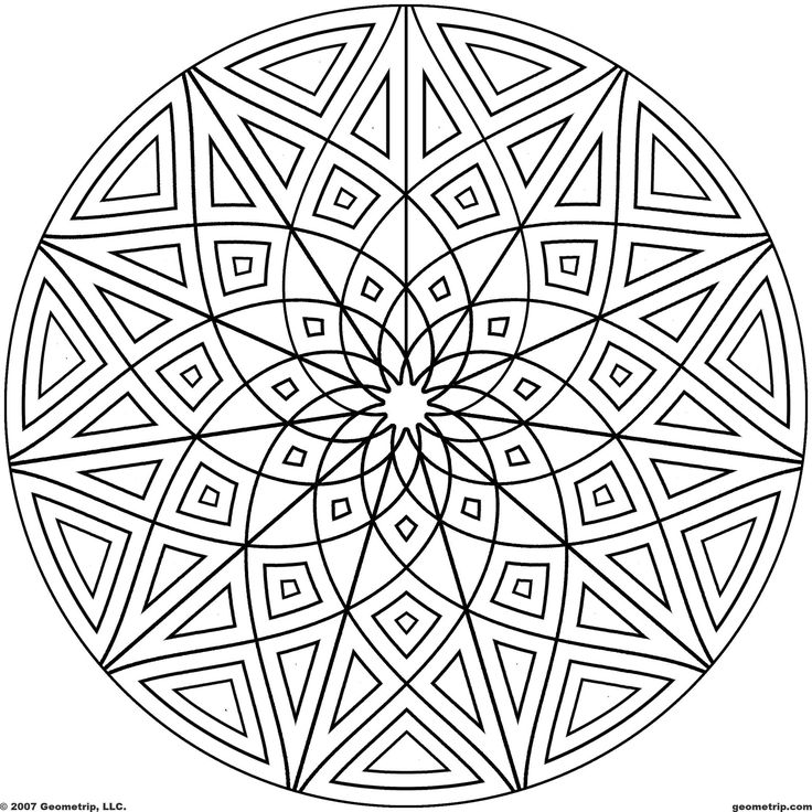 Circle Design Coloring Pages