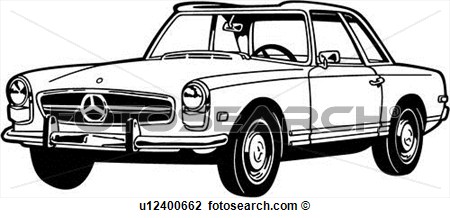 Clip Art Pictures of Mercedes-Benz Cars