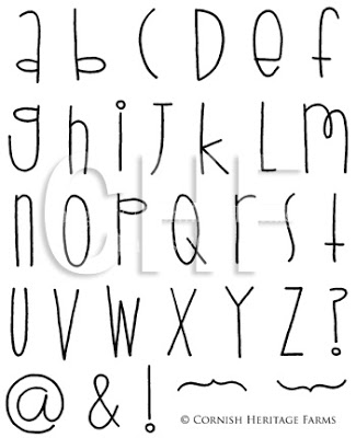 Cool Handwriting Fonts Alphabet