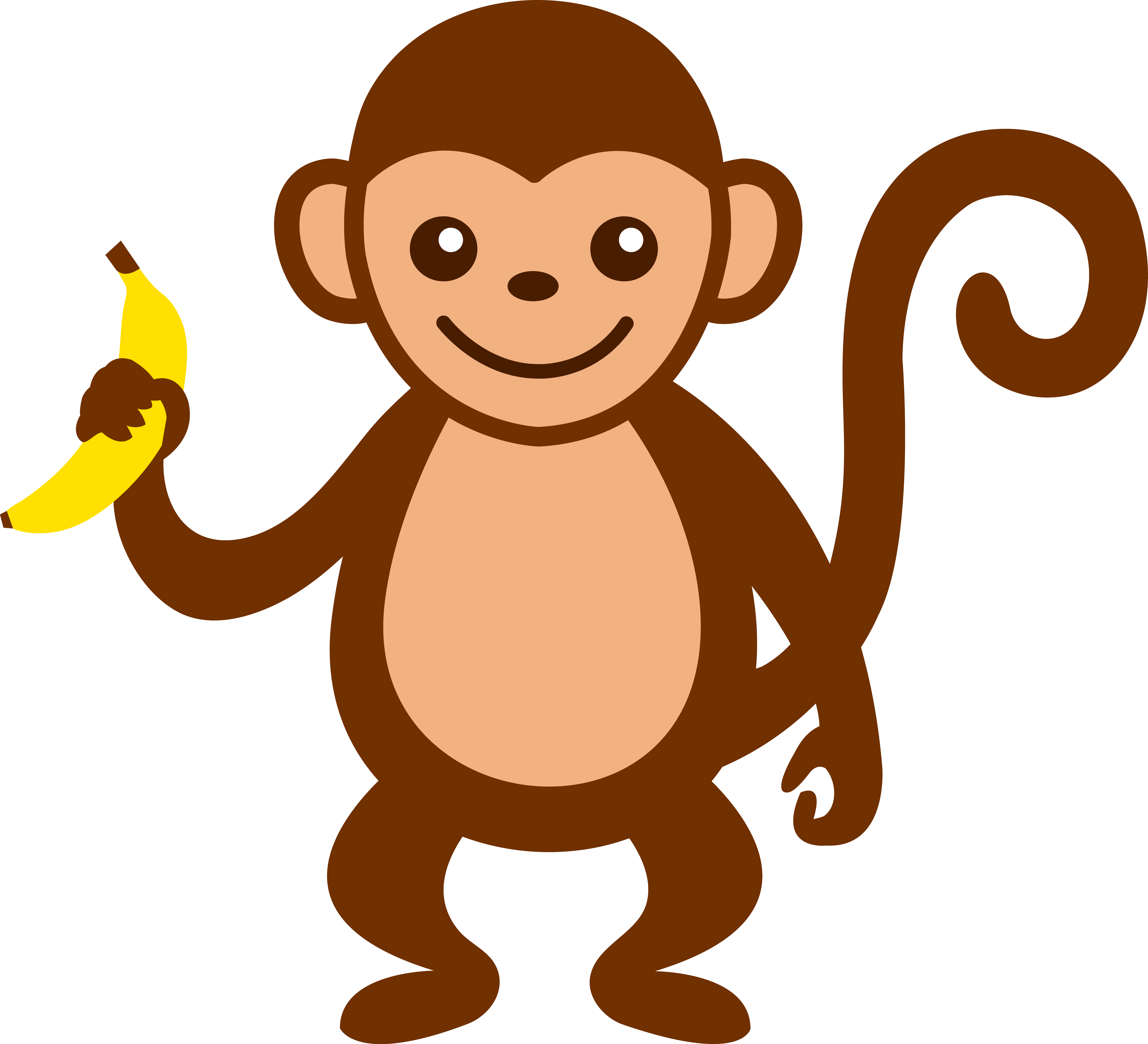 Cute Cartoon Monkey Clip Art