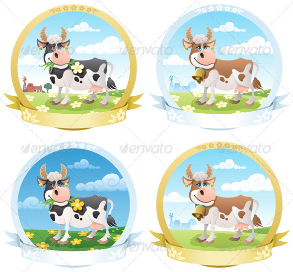 11 Dairy Label PSD Images