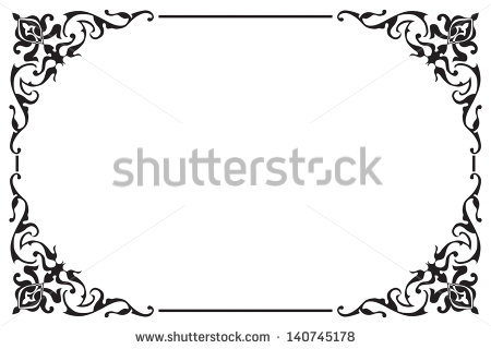 Damask Flourish Border Damask Flourish Border