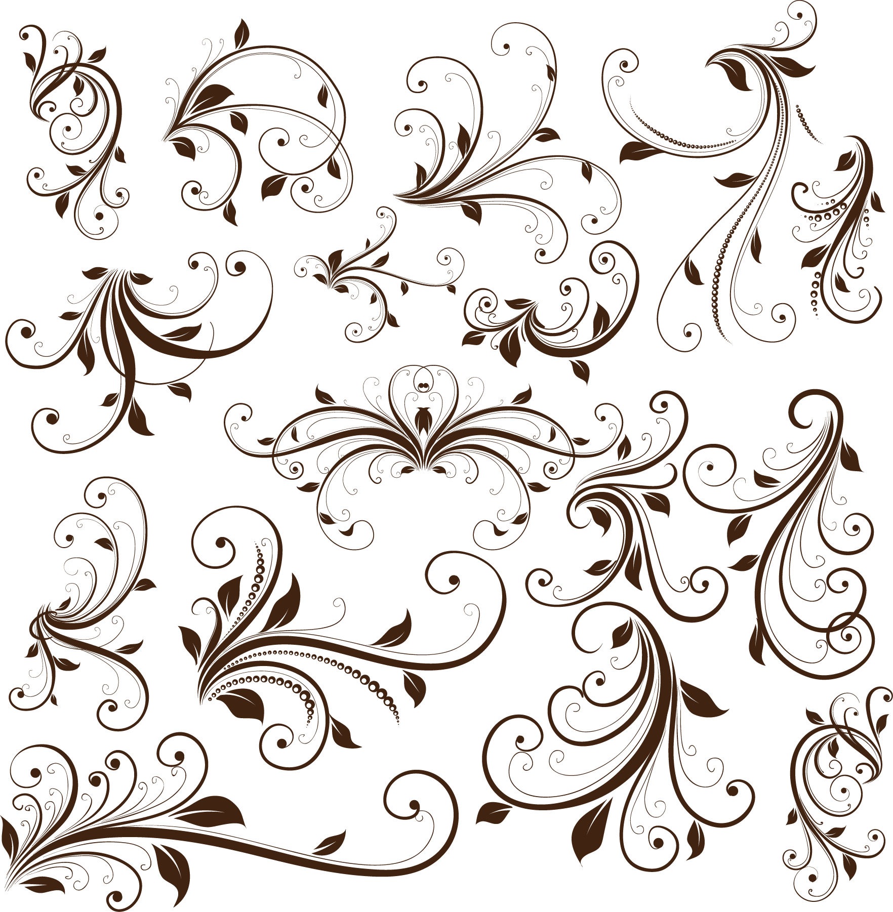 Decorative Swirl Vector Graphics Decorative Swirl Vector Graphics