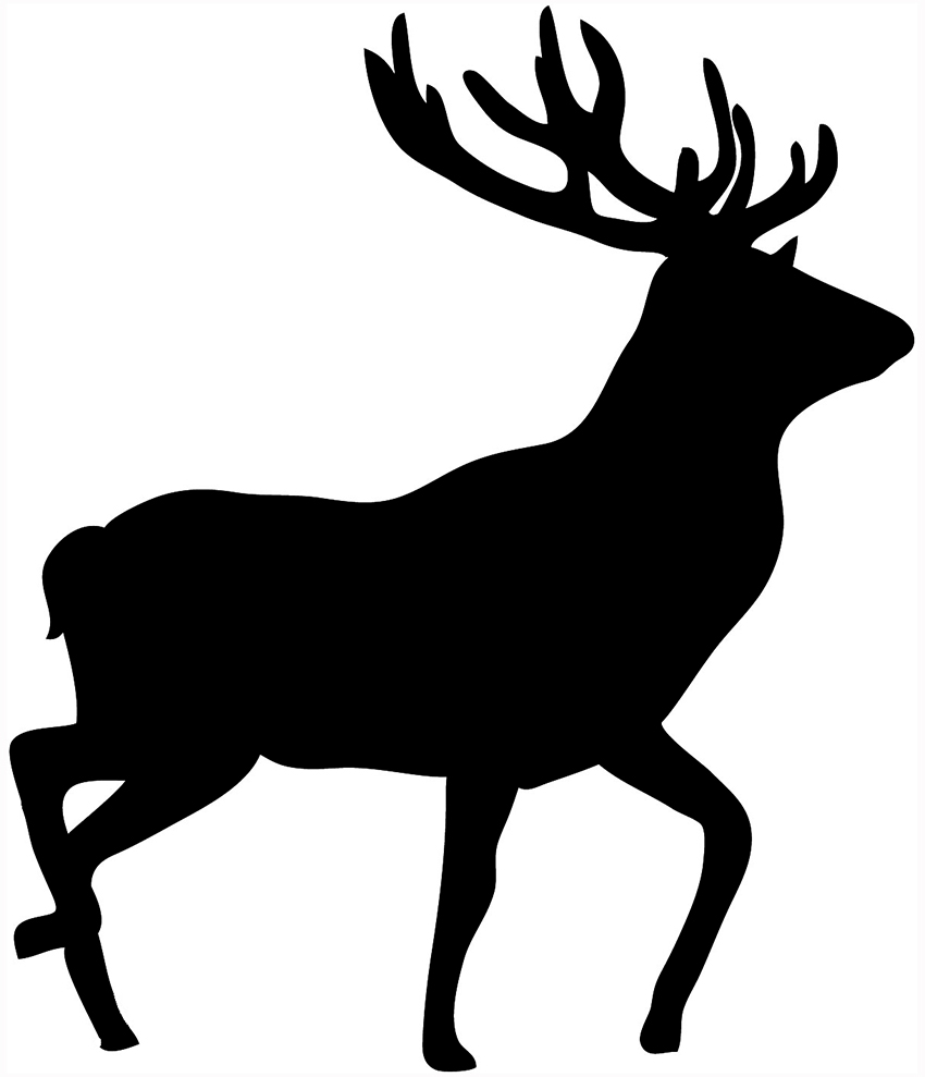 Deer Clip Art Silhouette