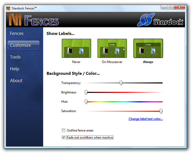 Desktop Fences Icon Organizer