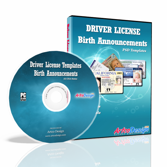 Driver License Template Photoshop