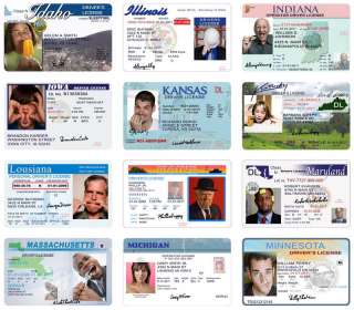 10 Driver License Templates Fun Cards Invitations PSD Images