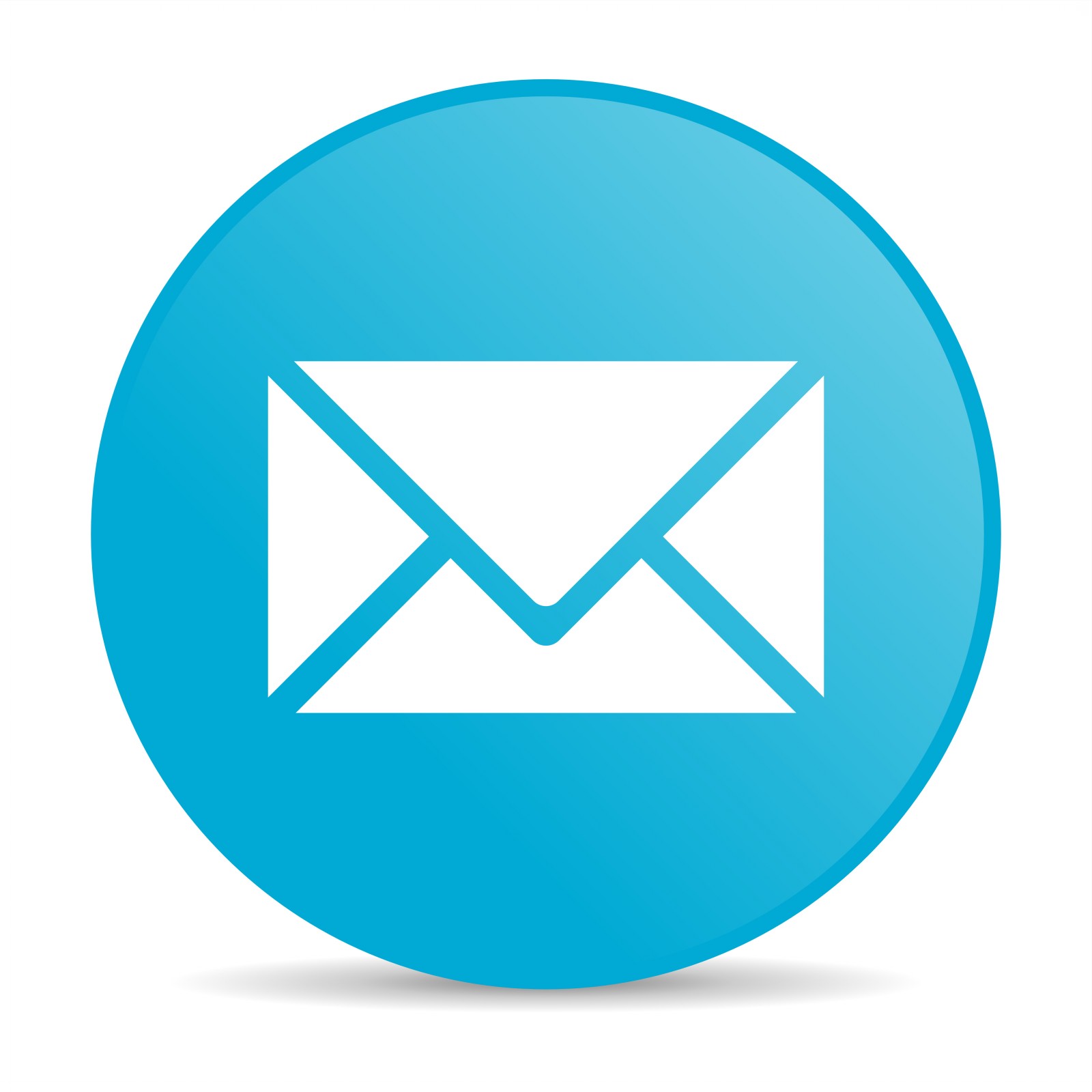 Email Icon Blue Circle