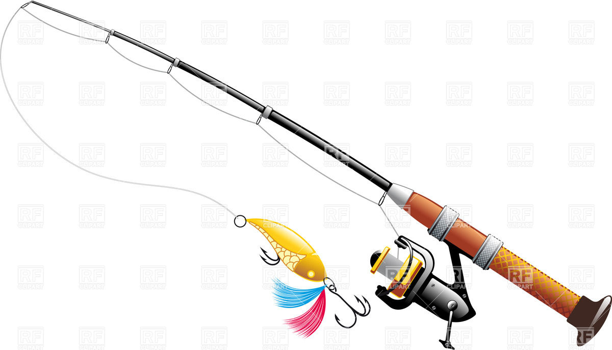 Fishing Rod and Reel Clip Art