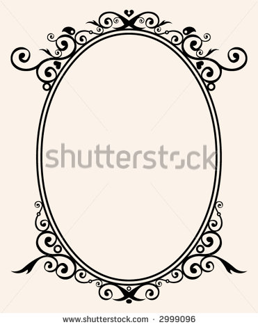 Flourish Oval Frame Clip Art Flourish Oval Frame Clip Art