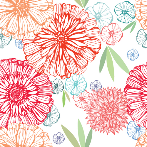 Flower Graphic Design Patterns