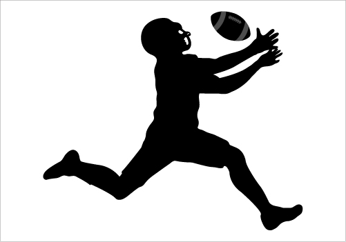 Football Player Silhouette Vector