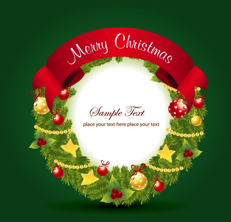 Free Clip Art Christmas Wreath Decorations