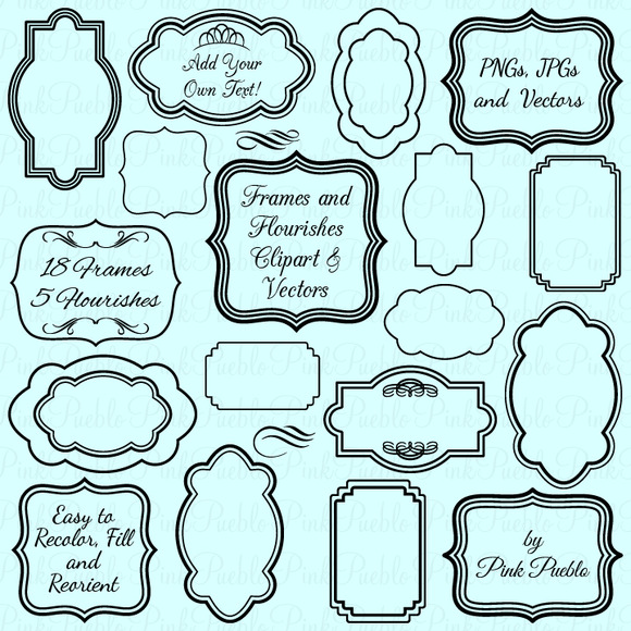 Free Flourish Frame Clip Art