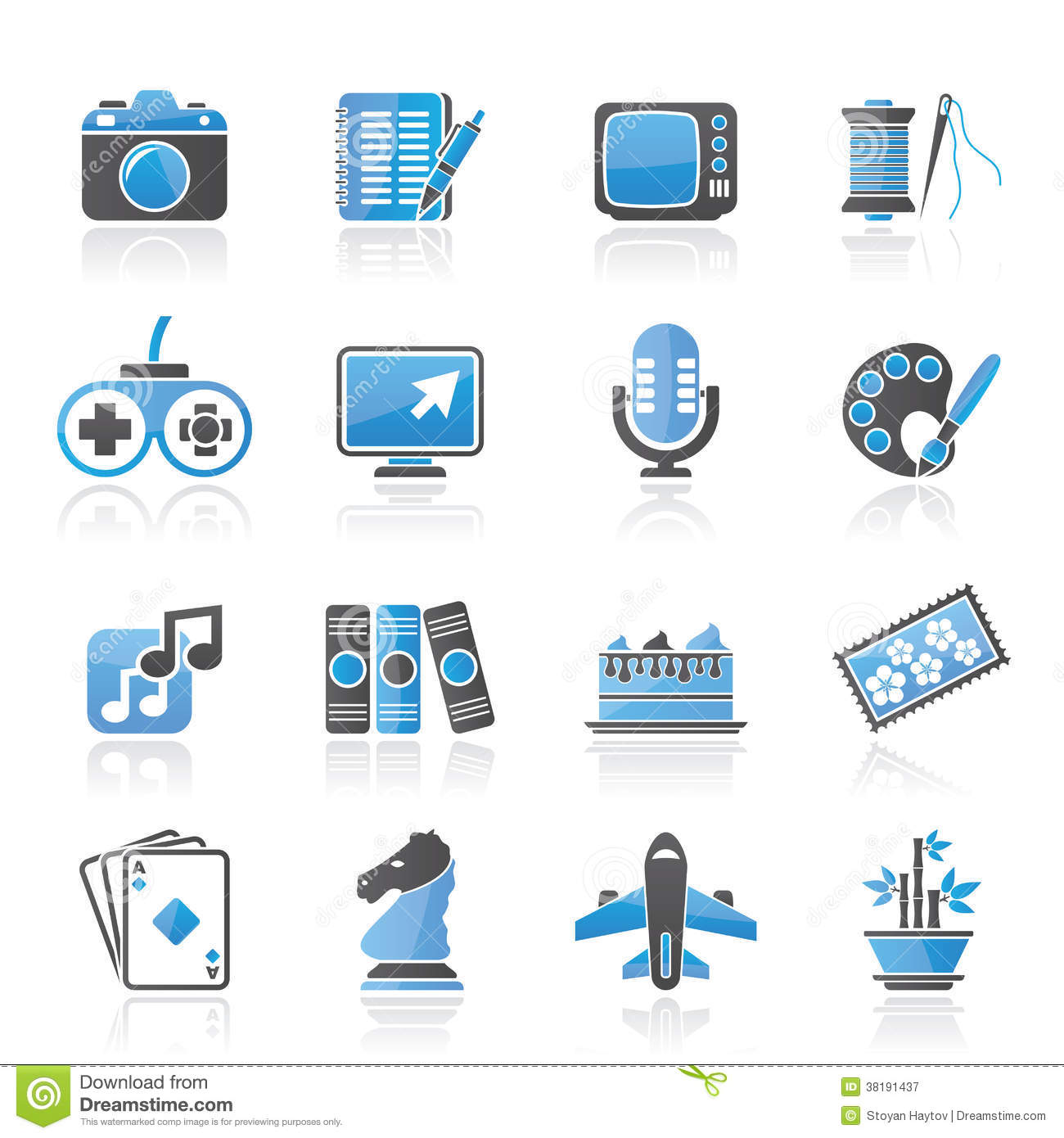 Free Hobby Icons Clip Art