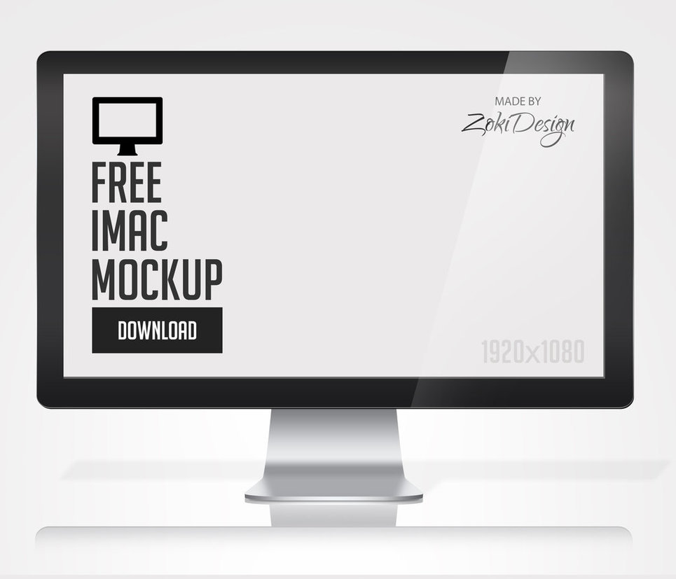 Free iMac Mockup Template